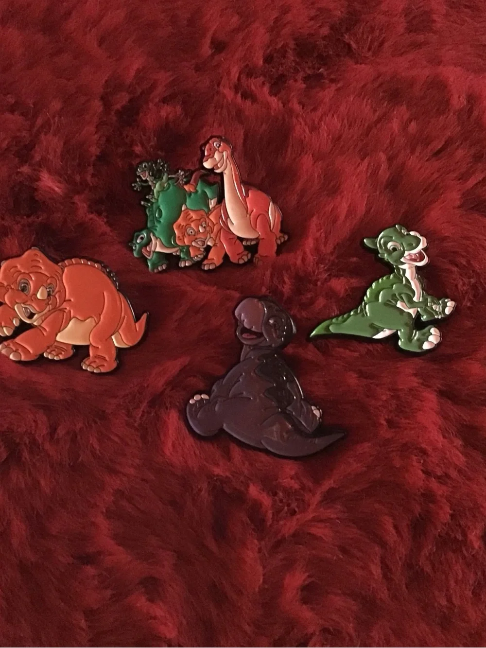 The Land Before Time Enamel magnet Set - Multicolor